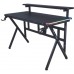 Gaming galds gamingowe z półką Cobra CRF4010RGB Black. LED RGB, 120 cm