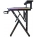 Gaming galds gamingowe z półką Cobra CRF4010RGB Black. LED RGB, 120 cm