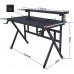 Gaming galds gamingowe z półką Cobra CRF4010RGB Black. LED RGB, 120 cm