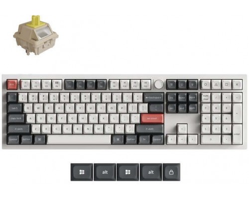 Keychron Belaidė klaviatūra Q6 ULTRA/Baltas Q6U-P4 KEYCHRON