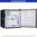 CHiQ CSD46D4D minibar, 46 litry, 2 przegródki, 0 °C aż +10 °C, 35 dB