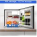 CHiQ CSD46D4D minibar, 46 litry, 2 przegródki, 0 °C aż +10 °C, 35 dB