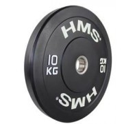 HMS Plate Olympic BBR10 Bumper 10 kg black (17-61-016)