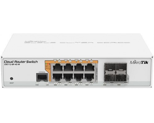 Switch MikroTik CRS112-8P-4S-IN