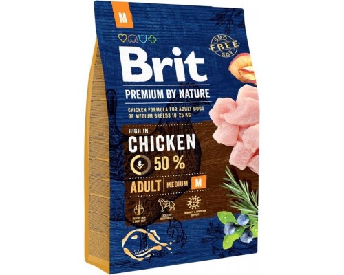 Brit Premium By Nature Adult M Medium 3kg