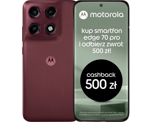 Motorola Edge 70 Pro 5G 8/256GB Red  (PBC20017RO)