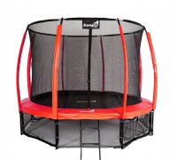 Garden Trampoline Jumpi Maxy Comfort Plus With inner mesh 10 FT 312 cm Red