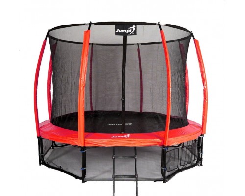 Garden Trampoline Jumpi Maxy Comfort Plus With inner mesh 10 FT 312 cm Red