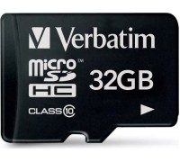 SD  Verbatim Prem300x MicroSDHC 32 GB Class 10  (44013)
