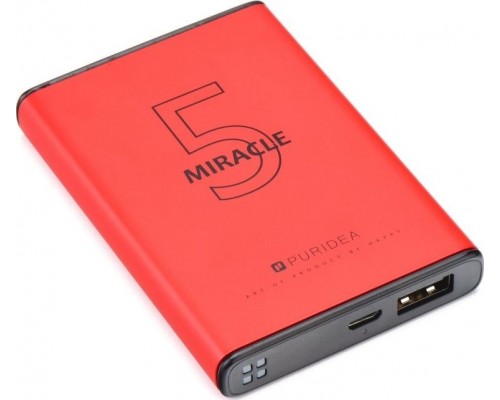 Partner Tele.com  zewnętrzna (POWER BANK) PURIDEA S12 5000 mAh Red