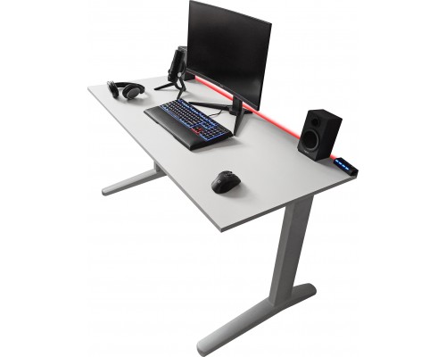 Gaming galds Zdesk PB-STLW-LH White 138 cmx68 cm