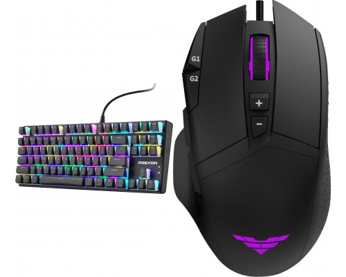 PREYON Brown Blitz Claw (PBRBC87B) + Mouse Preyon Falcon Gaming (PFG27B)