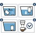 Coffix Water filter for SAECO PHILIPS Brita Intenza+ (COFFIXCF105)