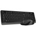A4Tech A4tech set klávesnice + myš, FG1010 FSTYLER, bezdrátová, šedá