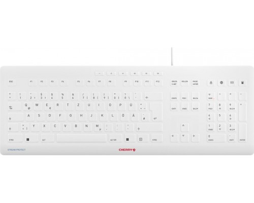 Cherry CHERRY Stream klawiatura USB QWERTZ Niemiecki Szary