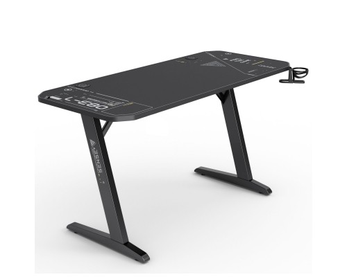 Gaming galds SENSE7 Nomad Cybernetic Black 140 cmx60 cm Cybernetic
