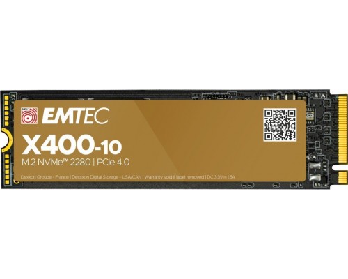 SSD Emtec X400-10 4TB M.2 2280 PCI-E x4 Gen4 NVMe (ECSSD4TX410)