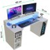 Gaming galds PYspace Gaming galds gamingowe SUPERNOVA211 białe z oświetleniem LED