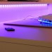 Gaming galds PYspace Gaming galds gamingowe SUPERNOVA211 białe z oświetleniem LED