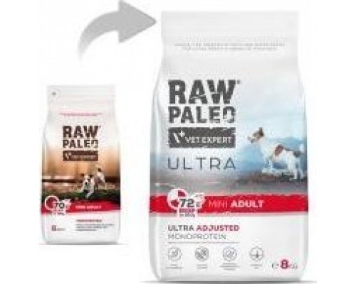 Raw Paleo Vetexpert Raw Paleo Ultra Beef Adult Mini 8kg