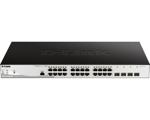 Switch D-Link D-Link DGS-1210-28P/ME/E 24-Port 10/100/1000BASE-T PoE + 4-Port 1 Gbps SFP Metro Ethernet