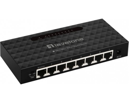 Switch LevelOne LevelOne GEU-0821    Gigabit Ethernet (10/100/1000)