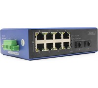Switch Digitus DIGITUS Industrial 8+2 -Port Gigabit Ethernet PoE Switch 8 Port GE PoE RJ45 2 GE SFP Port