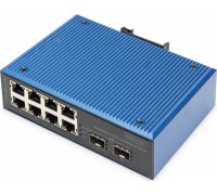 Switch Digitus DIGITUS Industrial 8+2-Port Fast Ethernet Switch 8 Port FE RJ45 2 GE SFP Ports