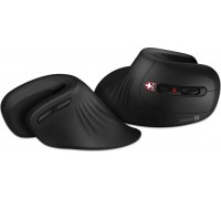 Connect IT CONNECT IT FOR HEALTH ergonomická vertikální myš (+ 1x AA baterie zdarma) bezdrátová, černá