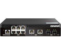 Switch Qnap QNAP QSW-M2106R-2S2T    L2 10G Ethernet (100/1000/10000) 1U Black
