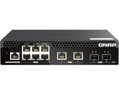 Switch Qnap QNAP QSW-M2106R-2S2T    L2 10G Ethernet (100/1000/10000) 1U Black