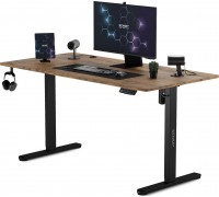 Gaming galds SENSE7 Nojo Wenge 140 cmx70 cm Black Oak