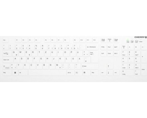 Cherry CHERRY Keyboard AK-C8112 Medical corded sealed [DE] white IP68 kabelgebunden, vollversiegelt, IP68