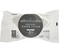 Hario Hario - Filtry papierowe białe PEGASUS 01 - 100 Sztuk