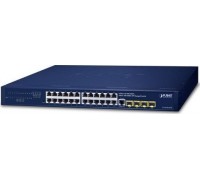 Switch Planet PLANET IPv4/IPv6, 24-Port  L2/L4 Gigabit Ethernet (10/100/1000) 1U Blue