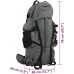 vidaXL Plecak turystyczny, szary, 80 L, tkanina Oxford
