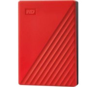 HDD WD WD My Passport WDBR9S0060BRD - Festplatte - verschlusselt - 6 TB - extern (tragbar) - USB 3.2 Gen 1 - 256-Bit-AES - Rot