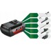 Bosch Advanced Brushcut 36V-23-750, 36Volt (green/black, Li-ion battery 2.0Ah, POWER FOR ALL)