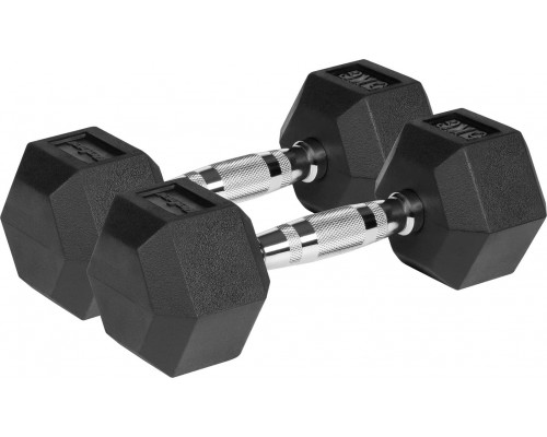Rebel ‎Hantel Hex rubberized 1 x 5 kg