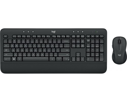 Logitech Logitech MK545 ADVANCED Wireless Keyboard and Mouse Combo klawiatura Dołączona myszka Biuro RF Wireless Francuski Black
