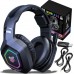 Onikuma ONIKUMA B100 gaming nauszne BT : Kolor - czarny