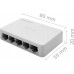 Switch Qoltec Switch  Qoltec   5 x port RJ45 | 1000Mbps | Fast Ethernet | LAN