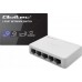 Switch Qoltec Switch  Qoltec   5 x port RJ45 | 1000Mbps | Fast Ethernet | LAN