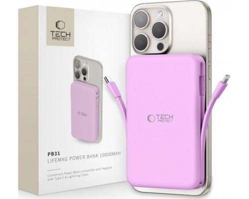 Tech-Protect TECH-PROTECT PB31 LIFEMAG MAGSAFE  10000MAH LAVENDER