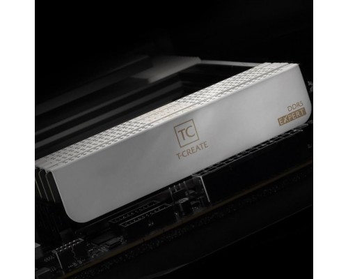 TeamGroup Team Group DDR5 - 64GB - 6000 - CL - 34 (2x 32 GB) dual kit, RAM (Kolor: BIAŁY, CTCWD564G6000HC34BDC01, T-CREATE EXPERT, INTEL XMP, AMD EXPO)