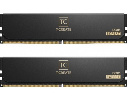 TeamGroup Team Group DDR5 - 32GB - 6400 - CL - 32 (2x 16 GB) dual kit, RAM (Kolor: CZARNY, CTCED532G6400HC32ADC01, T-CREATE EXPERT)