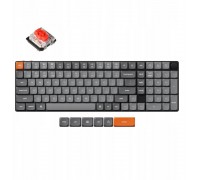 Keychron K17 Max QMK Wireless Custom Mechanical  RGB Backlight (Hot-Swappable) / Low Profile Gateron Mechanical / Red