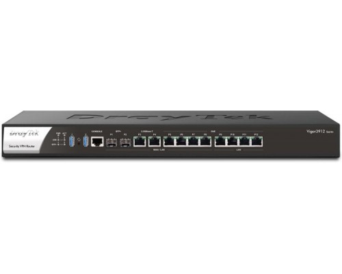 DRAYTEK Vigor 3912S 2x 10G/1G SFP+ 2x 2.5G/1G/100M/10M 4x 1G/100M/10M Ethernet