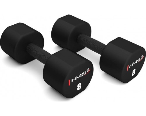 HMS Dumbbells HPT08 poliuretanowe 2 x 8 kg