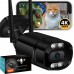 EASYCAM Outdoor WiFi 8MPx TUYA SMART Ultra HD 4K ZOOM SD LED AUDIO SD [BLACK-TUBE]